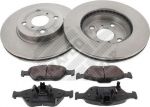MAPCO 47547 комплект тормозов, дисковый тормозной механизм на TOYOTA YARIS (NHP13_, NSP13_, NCP13_, KSP13_, NLP13_)