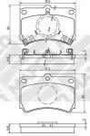 MAPCO 6335 комплект тормозных колодок, дисковый тормоз на MAZDA 323 III (BF)