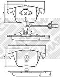 MAPCO 6718 комплект тормозных колодок, дисковый тормоз на AUDI A6 Avant (4B5, C5)