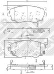 MAPCO 6743 комплект тормозных колодок, дисковый тормоз на MAZDA 626 V Hatchback (GF)