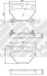 MAPCO 6766 комплект тормозных колодок, дисковый тормоз на TOYOTA YARIS VERSO (_NLP2_, _NCP2_)