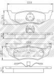 MAPCO 6775 комплект тормозных колодок, дисковый тормоз на CHRYSLER STRATUS кабрио (JX)