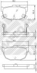 MAPCO 6778 комплект тормозных колодок, дисковый тормоз на KIA SPECTRA седан (LD)