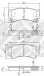 MAPCO 6787 комплект тормозных колодок, дисковый тормоз на SUZUKI BALENO Наклонная задняя часть (EG)