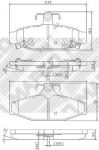 MAPCO 6819 комплект тормозных колодок, дисковый тормоз на SSANGYONG KORANDO (KJ)