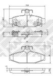 MAPCO 6837 комплект тормозных колодок, дисковый тормоз на DAEWOO KORANDO Cabrio (KJ)