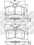 MAPCO 6909 комплект тормозных колодок, дисковый тормоз на TOYOTA COROLLA (_E11_)