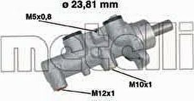 METELLI 05-0462 главный тормозной цилиндр на OPEL MERIVA