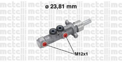 METELLI 05-0572 главный тормозной цилиндр на RENAULT MASTER II фургон (FD)