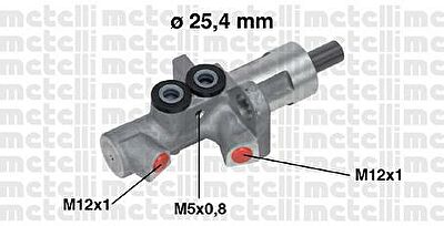 METELLI 05-0613 главный тормозной цилиндр на AUDI A6 Avant (4B5, C5)
