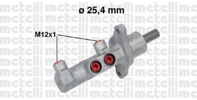 METELLI 05-0732 главный тормозной цилиндр на PEUGEOT EXPERT Tepee (VF3V_)