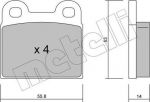 METELLI 22-0002-0 комплект тормозных колодок, дисковый тормоз на SAAB 90