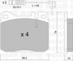 METELLI 22-0011-0K комплект тормозных колодок, дисковый тормоз на MERCEDES-BENZ UNIMOG