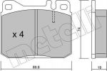 METELLI 22-0011-2 комплект тормозных колодок, дисковый тормоз на VW LT 28-35 I автобус (281-363)
