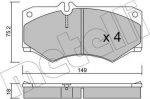 METELLI 22-0014-0 комплект тормозных колодок, дисковый тормоз на MERCEDES-BENZ T2/LN1 фургон/универсал