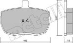 METELLI 22-0016-0 комплект тормозных колодок, дисковый тормоз на FORD TRANSIT c бортовой платформой/ходовая часть (V_ _)
