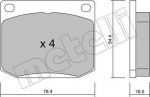 METELLI 22-0018-0 комплект тормозных колодок, дисковый тормоз на SAAB 90