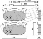 METELLI 22-0036-0 комплект тормозных колодок, дисковый тормоз на ALPINE V6