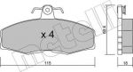 METELLI 22-0039-0 комплект тормозных колодок, дисковый тормоз на SKODA FELICIA I Fun (797)