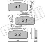 METELLI 22-0040-1 комплект тормозных колодок, дисковый тормоз на ALFA ROMEO 33 (905)