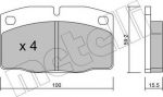 METELLI 22-0044-0 комплект тормозных колодок, дисковый тормоз на OPEL OMEGA A (16_, 17_, 19_)