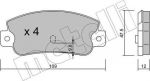 METELLI 22-0063-0 комплект тормозных колодок, дисковый тормоз на LANCIA DEDRA (835)