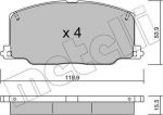 METELLI 22-0067-0 комплект тормозных колодок, дисковый тормоз на TOYOTA CAMRY (_V2_)