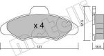 METELLI 22-0071-0 комплект тормозных колодок, дисковый тормоз на FORD ESCORT VII (GAL, AAL, ABL)