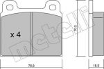 METELLI 22-0078-0 комплект тормозных колодок, дисковый тормоз на VW TRANSPORTER III фургон