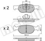 METELLI 22-0079-1 комплект тормозных колодок, дисковый тормоз на FIAT PUNTO (188)