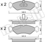 METELLI 22-0088-0 комплект тормозных колодок, дисковый тормоз на FORD FIESTA IV (JA_, JB_)