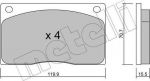 METELLI 22-0089-0 комплект тормозных колодок, дисковый тормоз на RENAULT MASTER I фургон (T__)