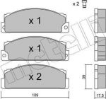 METELLI 22-0102-0 комплект тормозных колодок, дисковый тормоз на FIAT 131 Familiare/Panorama (131_)