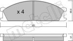 METELLI 22-0107-0 комплект тормозных колодок, дисковый тормоз на NISSAN TERRANO I (WD21)