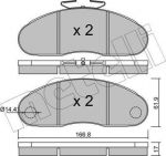 METELLI 22-0111-2 комплект тормозных колодок, дисковый тормоз на RENAULT TRUCKS B c бортовой платформой/ходовая часть