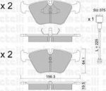 METELLI 22-0122-0K комплект тормозных колодок, дисковый тормоз на 5 Touring (E34)