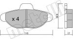 METELLI 22-0137-0 комплект тормозных колодок, дисковый тормоз на FIAT CINQUECENTO (170)