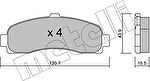 METELLI 22-0145-0 комплект тормозных колодок, дисковый тормоз на NISSAN MICRA II (K11)