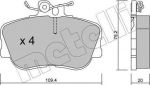 METELLI 22-0158-0 комплект тормозных колодок, дисковый тормоз на MERCEDES-BENZ C-CLASS универсал (S202)