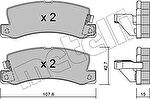 METELLI 22-0161-1 комплект тормозных колодок, дисковый тормоз на TOYOTA CAMRY (_V2_)