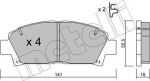 METELLI 22-0166-0 комплект тормозных колодок, дисковый тормоз на TOYOTA AVENSIS (_T22_)
