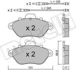 METELLI 22-0185-1 комплект тормозных колодок, дисковый тормоз на RENAULT SPORT SPIDER (EF0_)