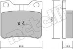 METELLI 22-0192-1 комплект тормозных колодок, дисковый тормоз на PEUGEOT 406 Break (8E/F)