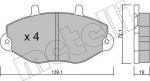 METELLI 22-0195-0 комплект тормозных колодок, дисковый тормоз на FORD TRANSIT c бортовой платформой/ходовая часть (E_ _)