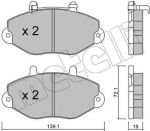 METELLI 22-0195-1 комплект тормозных колодок, дисковый тормоз на FORD TRANSIT c бортовой платформой/ходовая часть (E_ _)