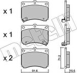 METELLI 22-0197-0 комплект тормозных колодок, дисковый тормоз на MAZDA 323 C IV (BG)