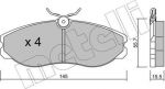 METELLI 22-0198-0 комплект тормозных колодок, дисковый тормоз на NISSAN SERENA (C23M)