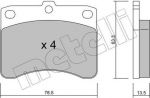 METELLI 22-0201-0 комплект тормозных колодок, дисковый тормоз на PIAGGIO PORTER c бортовой платформой/ходовая часть
