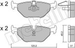 METELLI 22-0210-0 комплект тормозных колодок, дисковый тормоз на 5 Touring (E39)