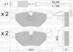 METELLI 22-0210-0K комплект тормозных колодок, дисковый тормоз на 5 (E39)
